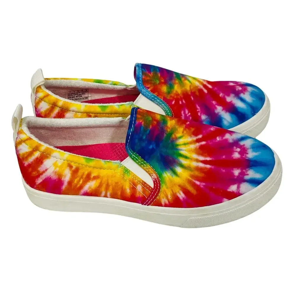 Skechers Memory Foam multicolor tie dye slip on sneakers casual shoes US 7M